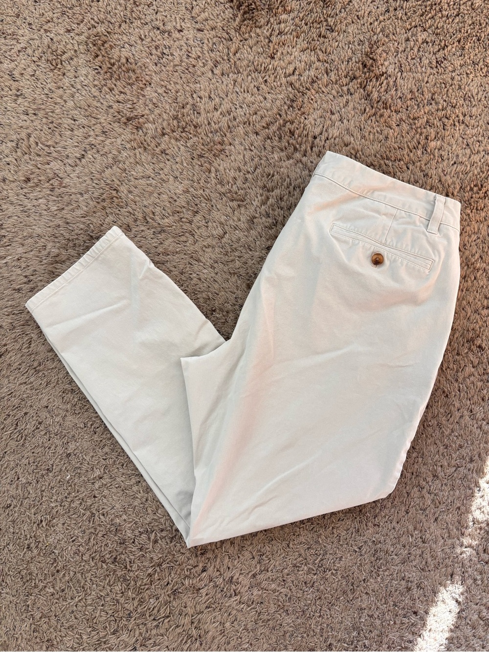 Bonobos Men’s The Chino Pants Slim Taper Size 36 Color Oyster